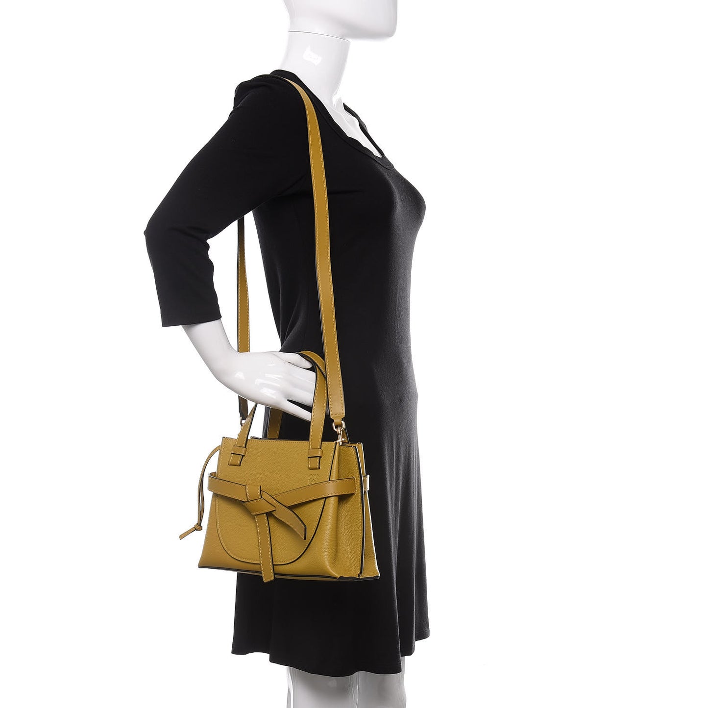 Calfskin Mini Gate Tote Ochre