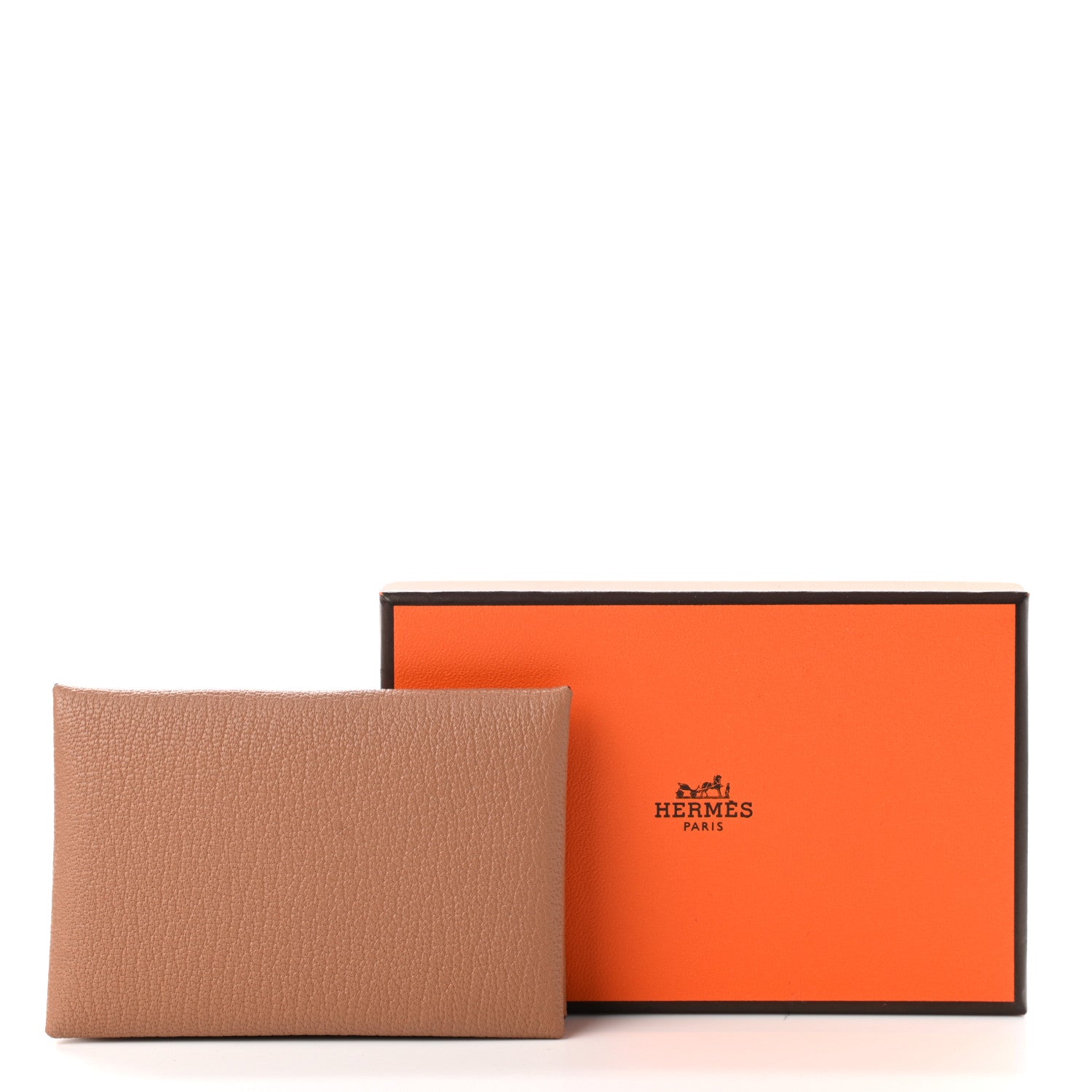 Hermes Chevre Mysore Verso Calvi Card Case Quebracho Mauve Sylvestre 8 of 8
