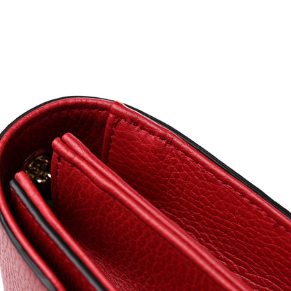 Gucci Dollar Calfskin Small Interlocking G Shoulder Bag Red 11 of 13