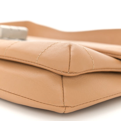 Chanel Lambskin Mademoiselle Chocolate Bar Shoulder Bag Beige 10 of 13