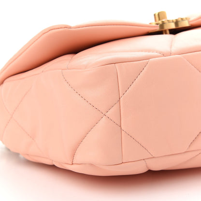 Chanel Goatskin Quilted Medium Chanel 19 Flap Light Pink 8 of 9