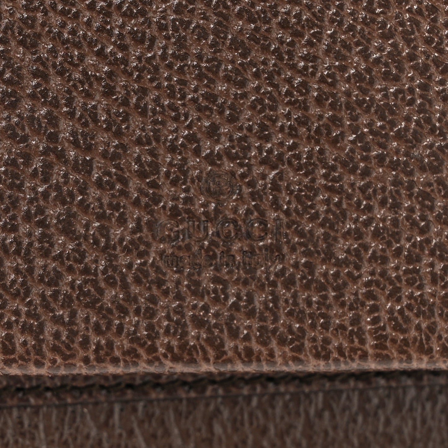 GG Supreme Monogram Textured Dollar Calfskin Web Ophidia Travel Document Case Beige Ebony New Acero