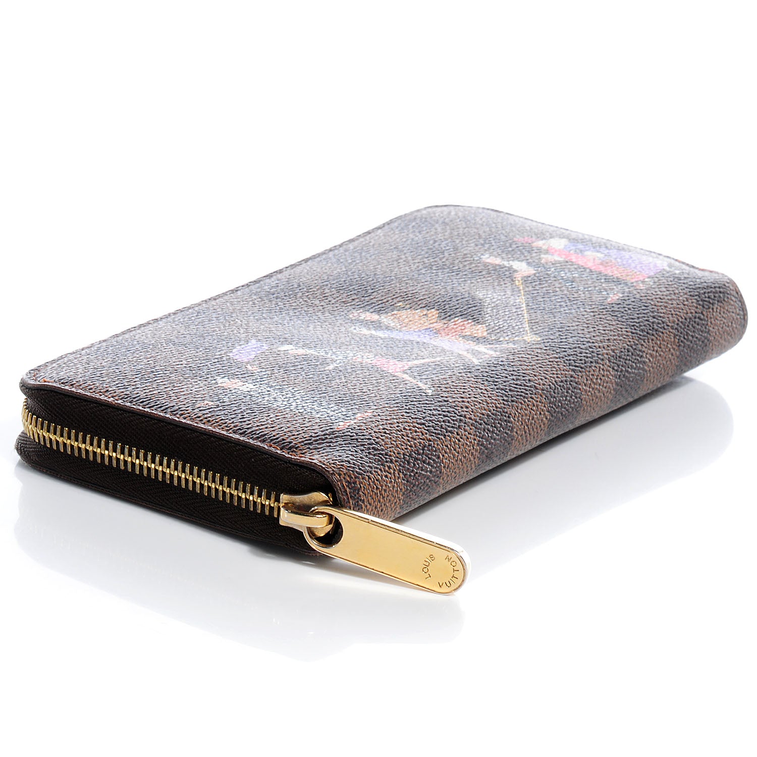 Louis Vuitton Damier Ebene Illustre Zippy Wallet Violet 4 of 8