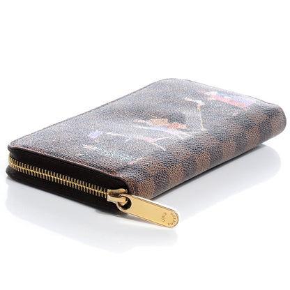 Louis Vuitton Damier Ebene Illustre Zippy Wallet Violet 4 of 8