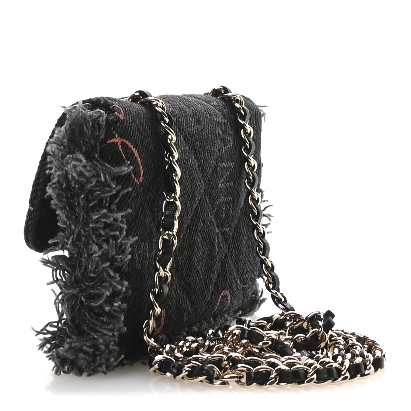 Denim Quilted Denim Mood Belt Bag Black Multicolor