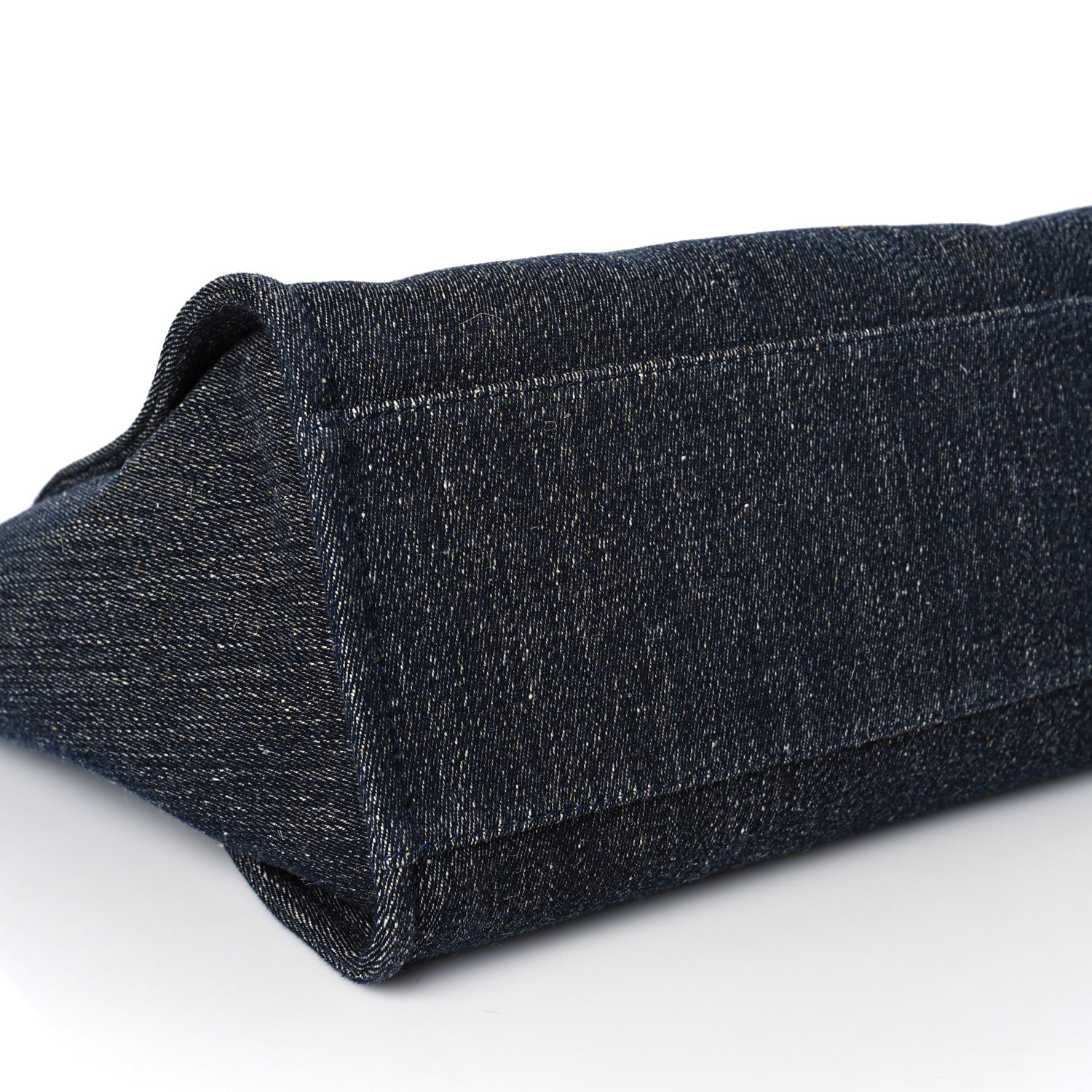 Chanel Denim Medium Deauville Tote Dark Blue White 8 of 10