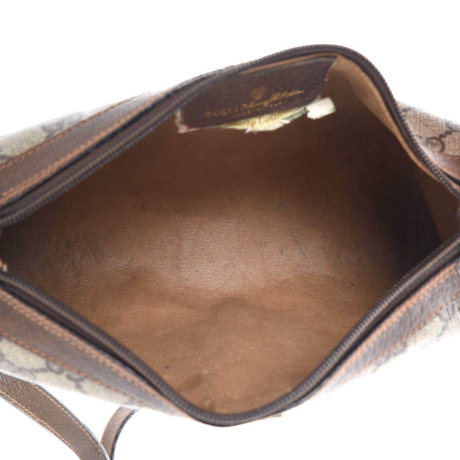 Gucci Coated Canvas Monogram Web Small Shoulder Bag Brown 5 of 16