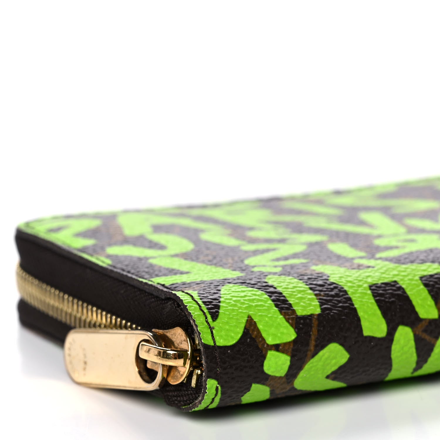 Louis Vuitton Monogram Graffiti Zippy Wallet Green 8 of 10