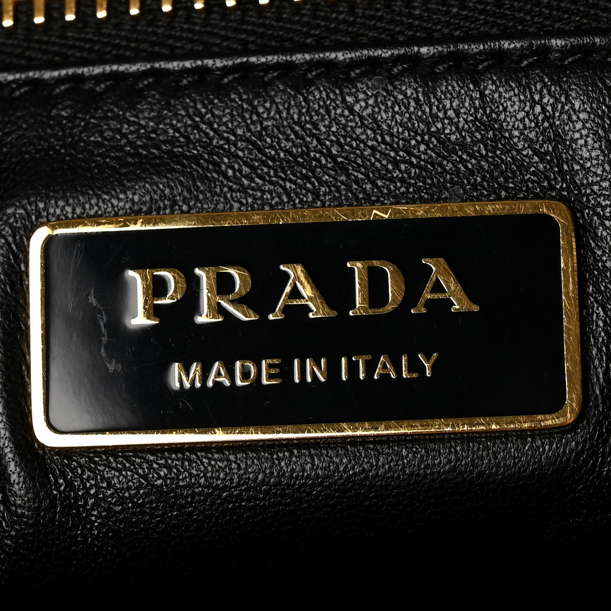 Prada Soft Calfskin Large Aimée Shoulder Bag Black 6 of 10