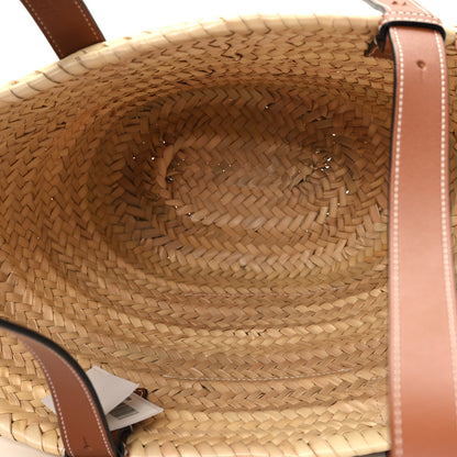 Loewe Raffia Basket Tote Bag Natural Tan 5 of 11