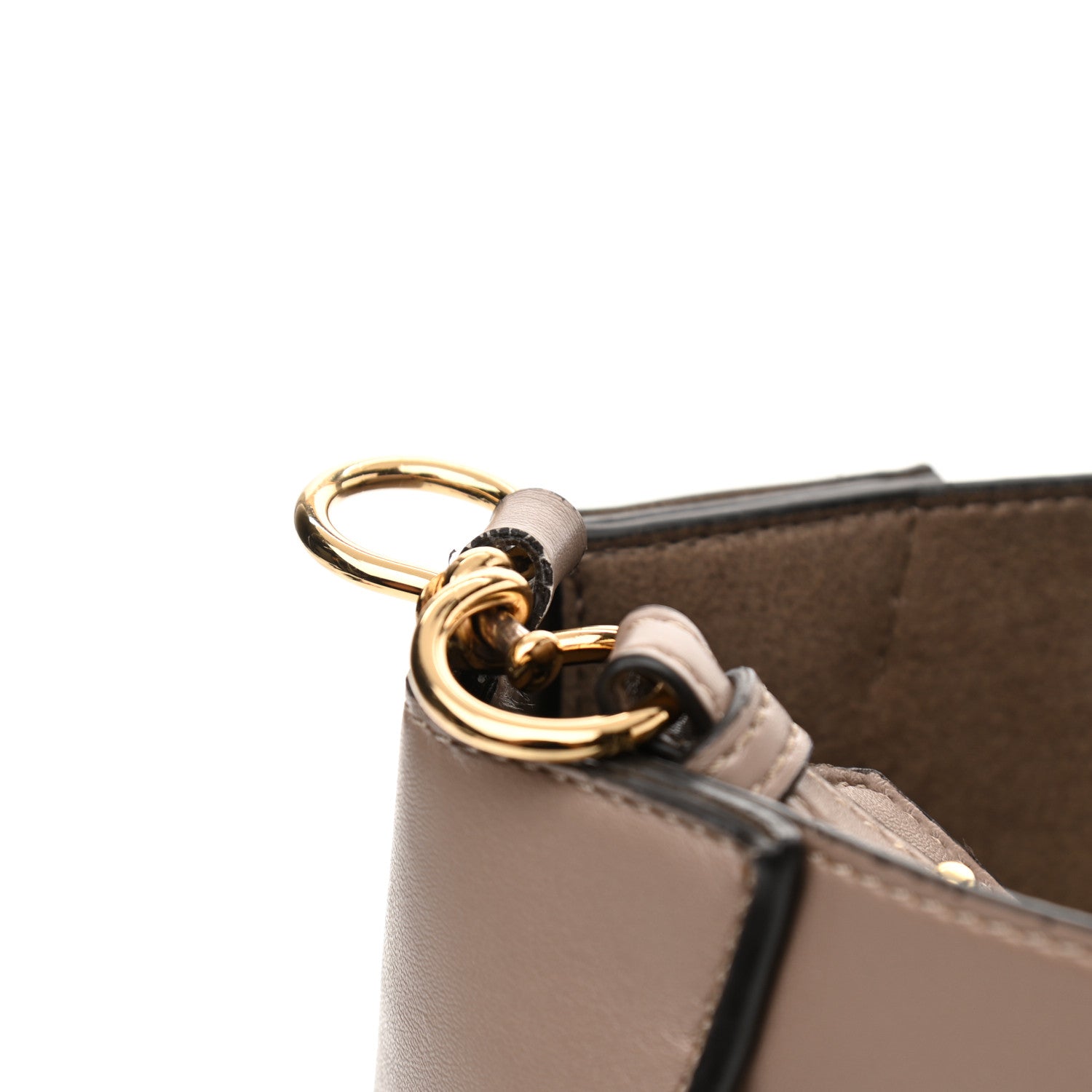 Stella McCartney Eco Alter Nappa Perforated Logo Mini Crossbody Dark Taupe 12 of 13