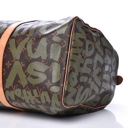 Louis Vuitton Graffiti Keepall 50 Kaki 10 of 17