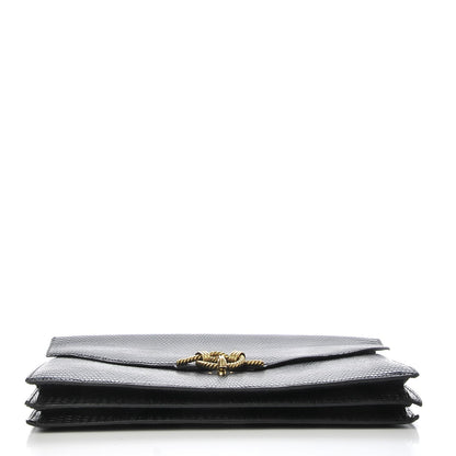 Hermes Lizard Sac Cordeliere Black 6 of 22