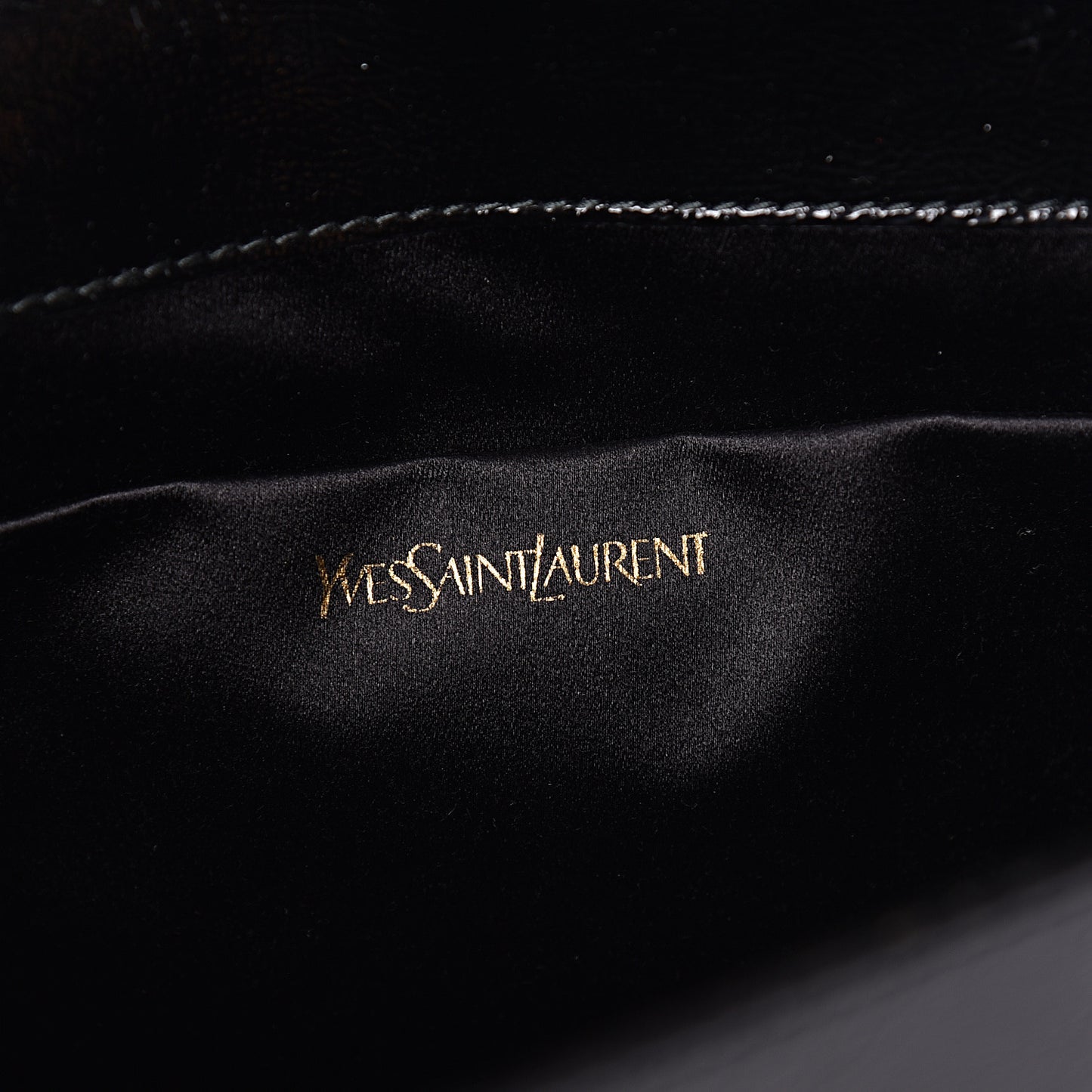 Textured Patent Monogram Large Belle De Jour Clutch Black
