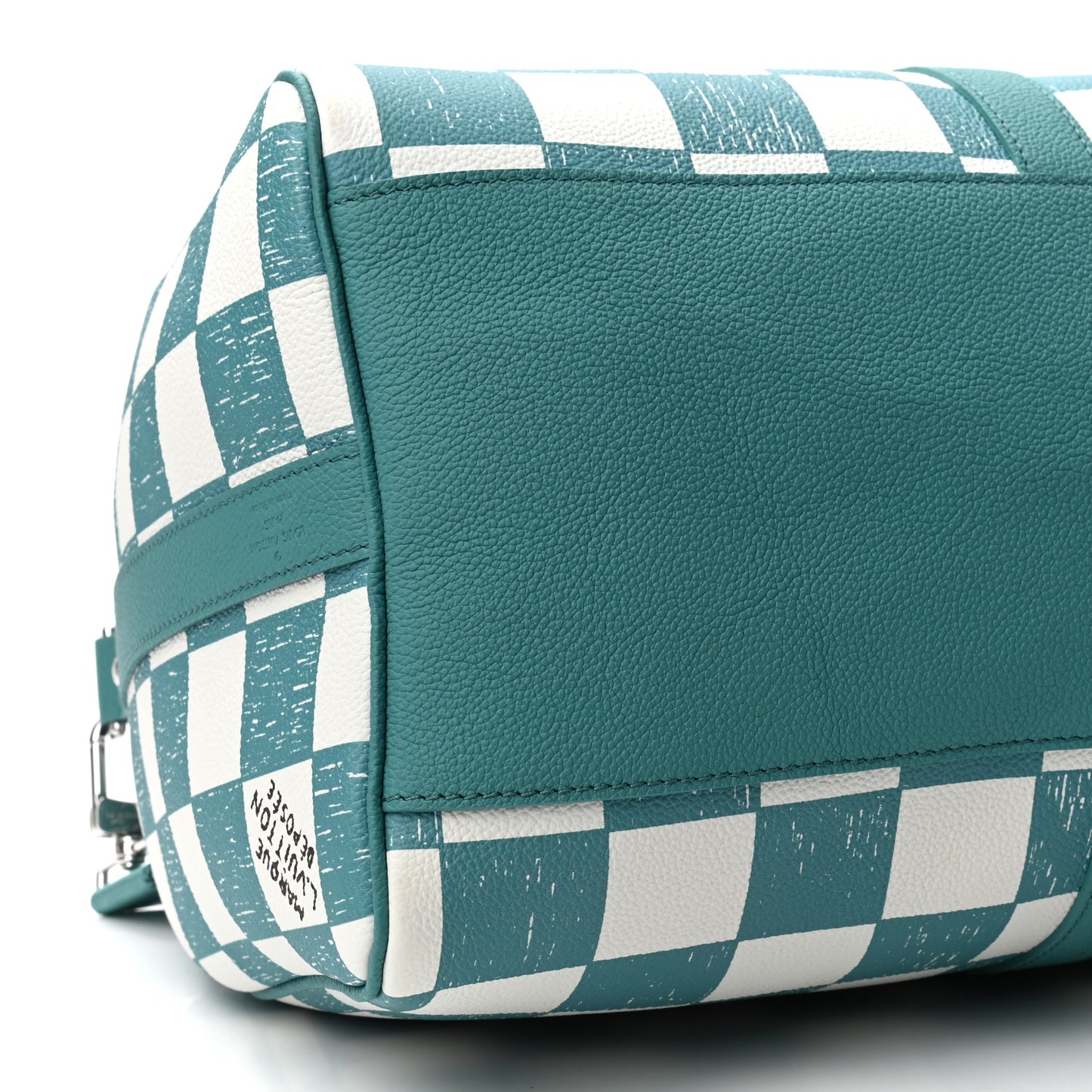Calfskin Damier Keepall Bandouliere 45 Teal