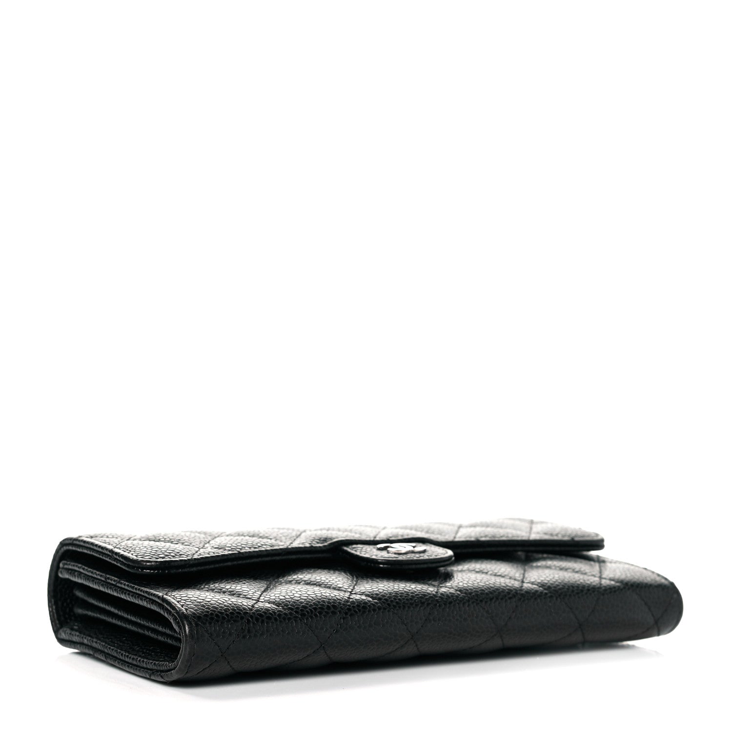 Chanel Caviar Quilted Large Flap Wallet Black 4 of 10