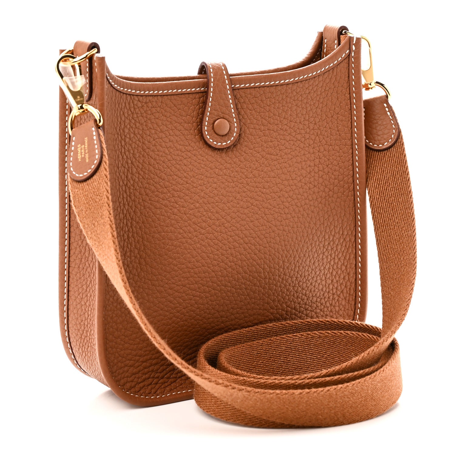 Hermes Taurillon Clemence Evelyne TPM Gold 3 of 11