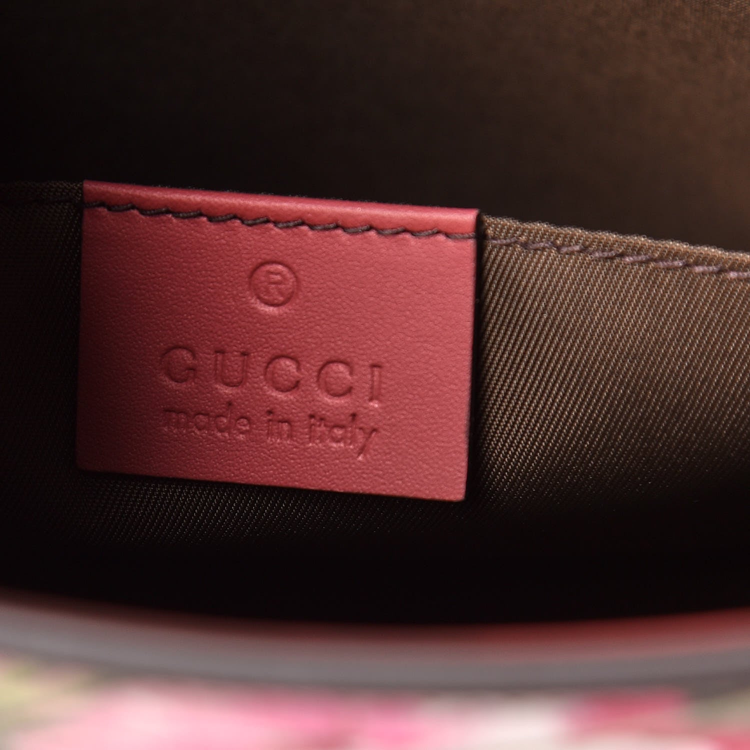 Gucci GG Supreme Monogram Blooms Large Cosmetic Case Beige Multicolor Dry Rose 6 of 12