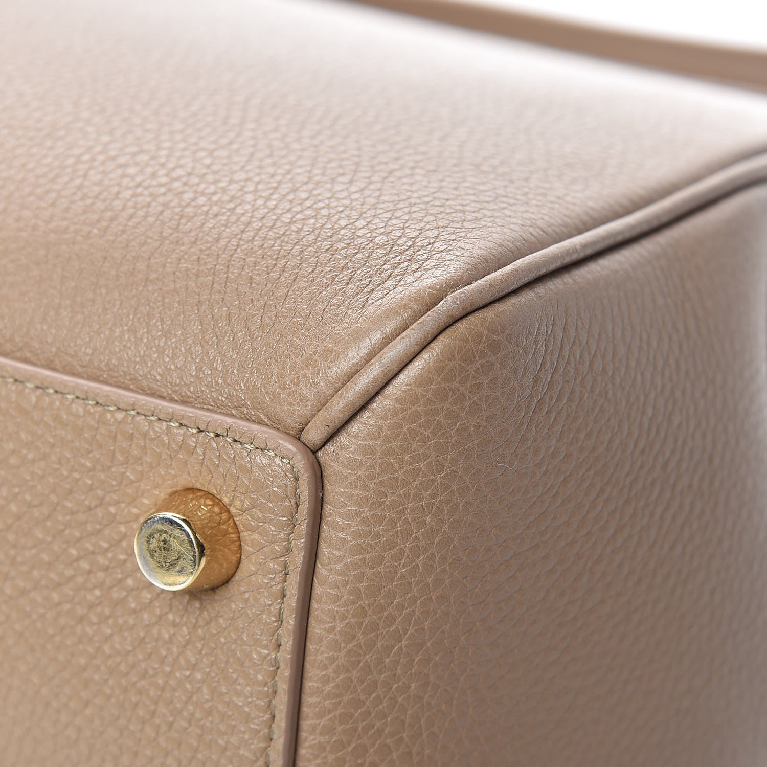 Celine Grained Calfskin Classique 16 Top Handle Bag Beige 12 of 16
