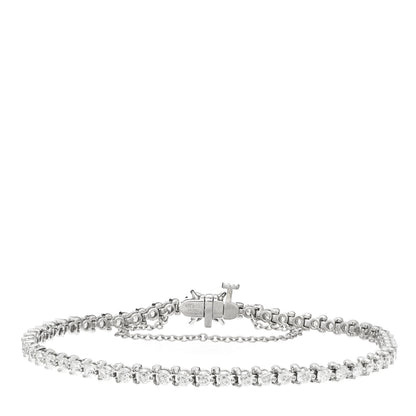 Tiffany Platinum Diamond 3.08ctw Victoria Tennis Bracelet 3 of 4