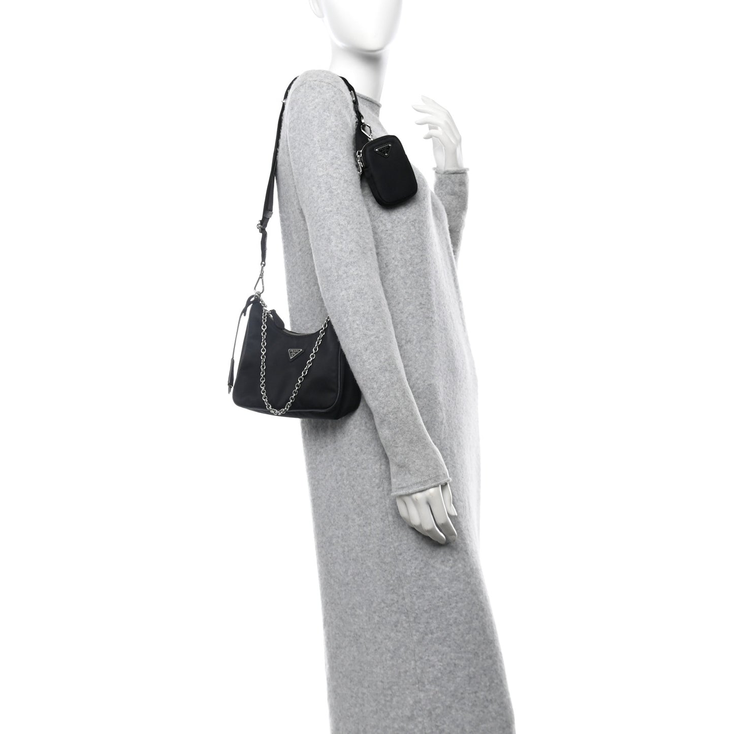 Nylon Re-Edition 2005 Shoulder Bag Black