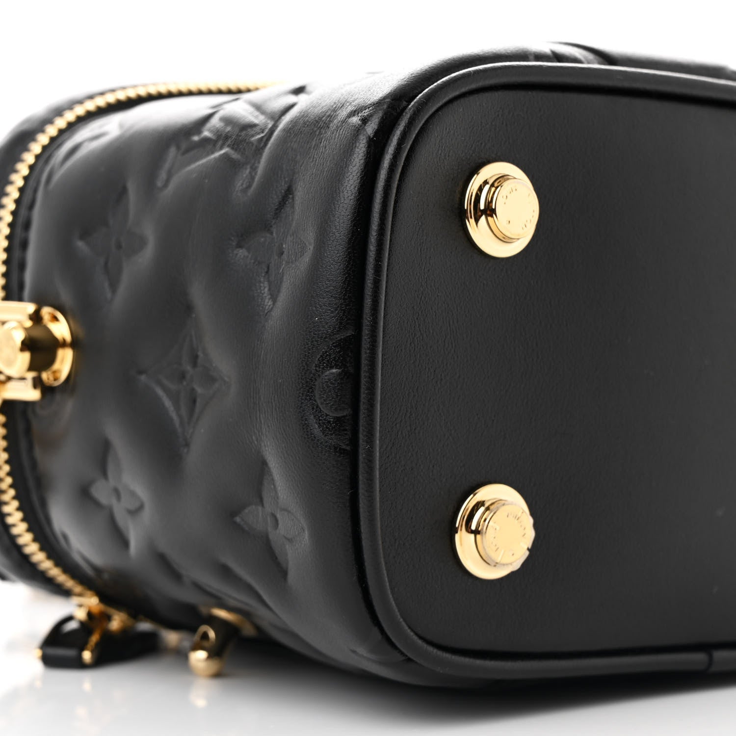 Louis Vuitton Lambskin Monogram Coussin Vanity PM Black 9 of 11