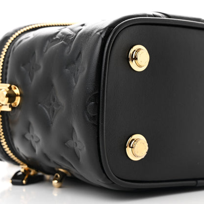 Louis Vuitton Lambskin Monogram Coussin Vanity PM Black 9 of 11