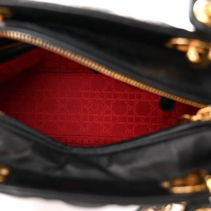 Christian Dior Lambskin Cannage Medium Lady Dior Black 5 of 10