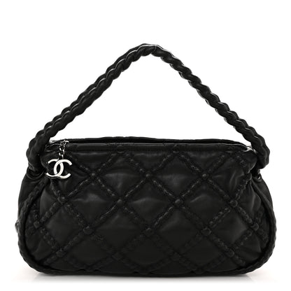 Chanel Lambskin Quilted Small Hidden Chain Shoulder Bag Black 1 of 11