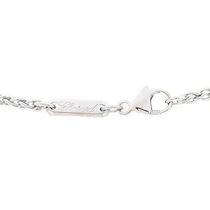 Chopard 18K White Gold Happy Diamonds Floating Heart Pendant Necklace 5 of 8