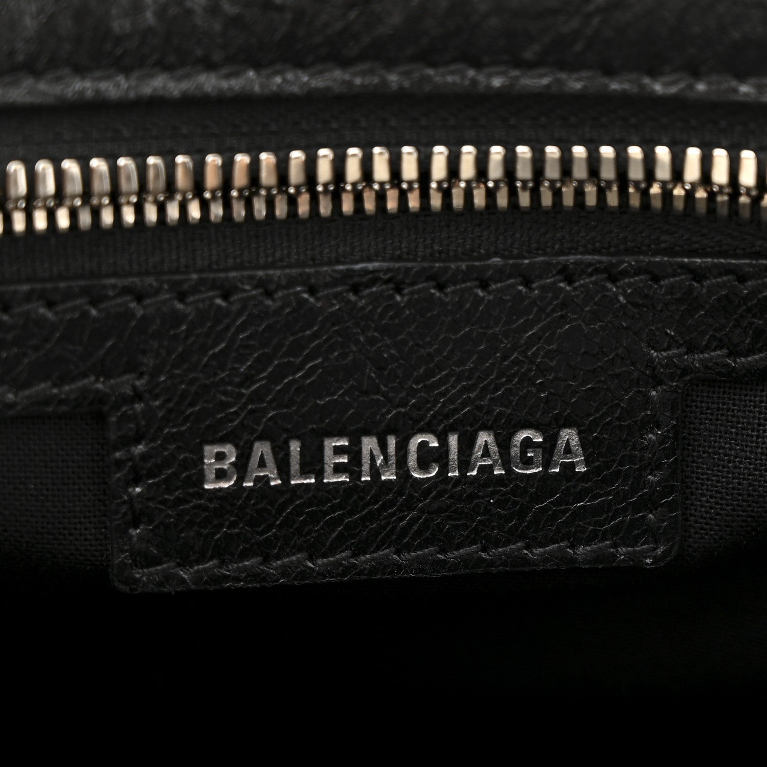 Balenciaga Agneau Arena Crystal Neo Cagole Handbag XS Black 7 of 13