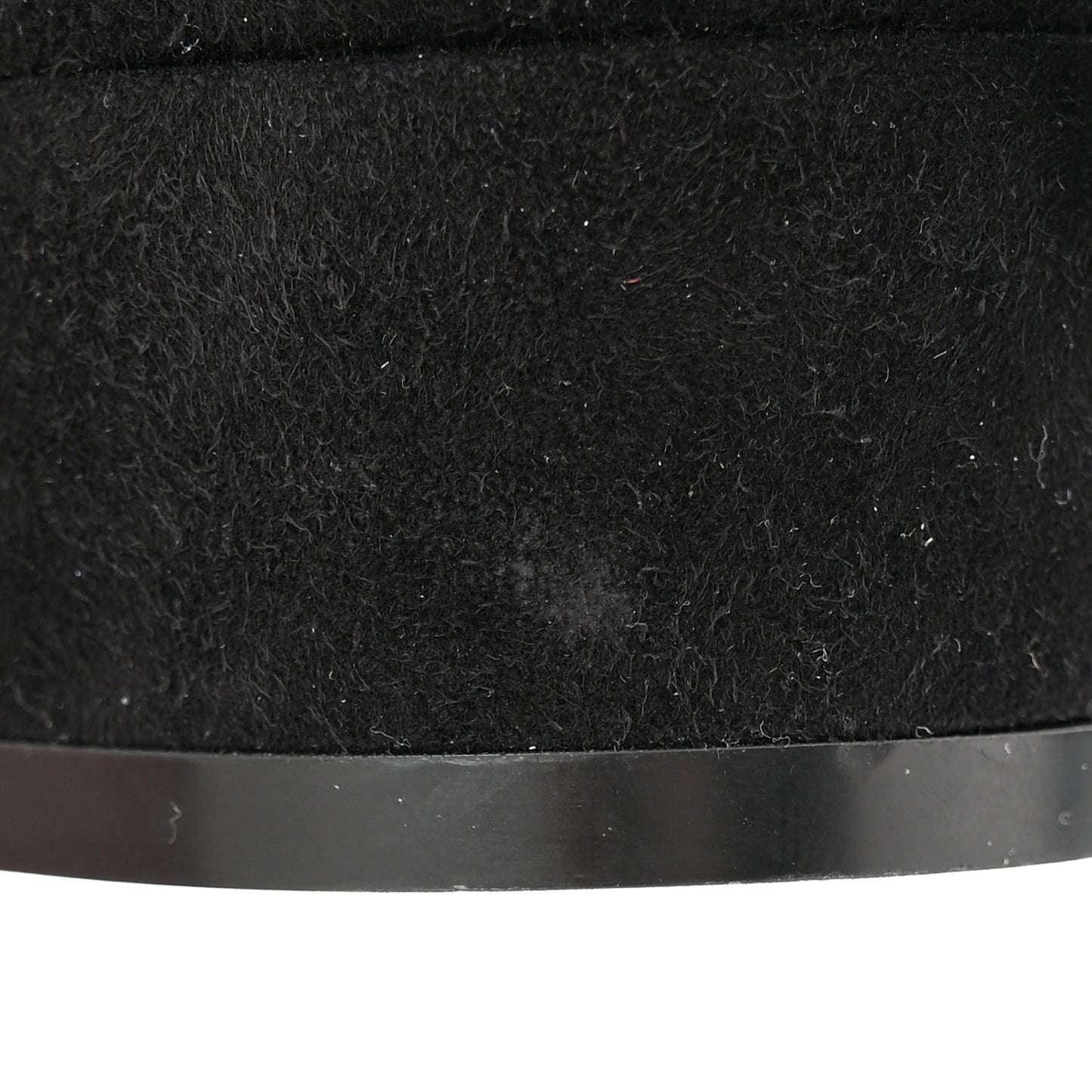 Suede Laminated Resille Naughtily-D 30mm Ankle Boots 36 Black Gold
