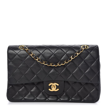 Chanel Lambskin Quilted Medium Double Flap Black 1 of 11