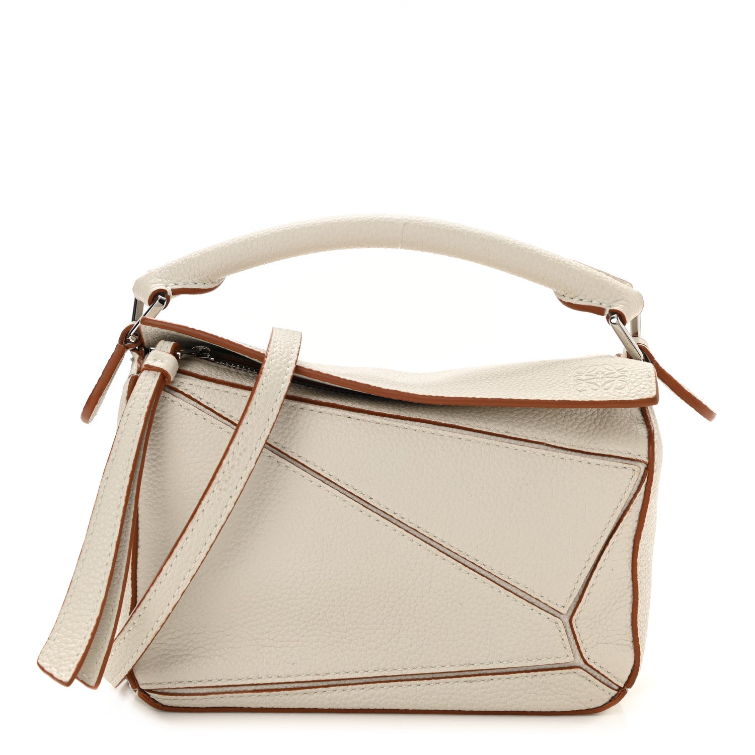 Loewe Calfskin Mini Puzzle Bag Soft White 1 of 10