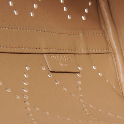 Prada Saffiano Perforated Tote Sabbia 6 of 8