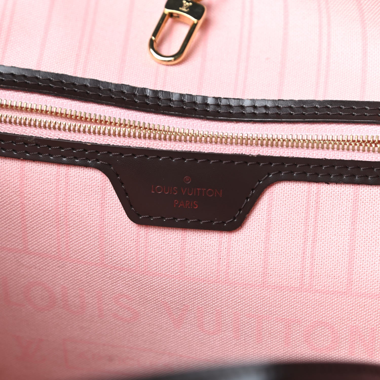 Louis Vuitton Damier Ebene Neo Neverfull MM Rose Ballerine 7 of 17