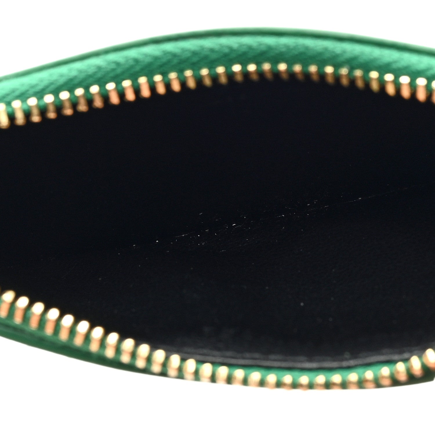 Saint Laurent Calfskin 5 Fragments Zip Pouch Card Holder New Vert Praire 5 of 6