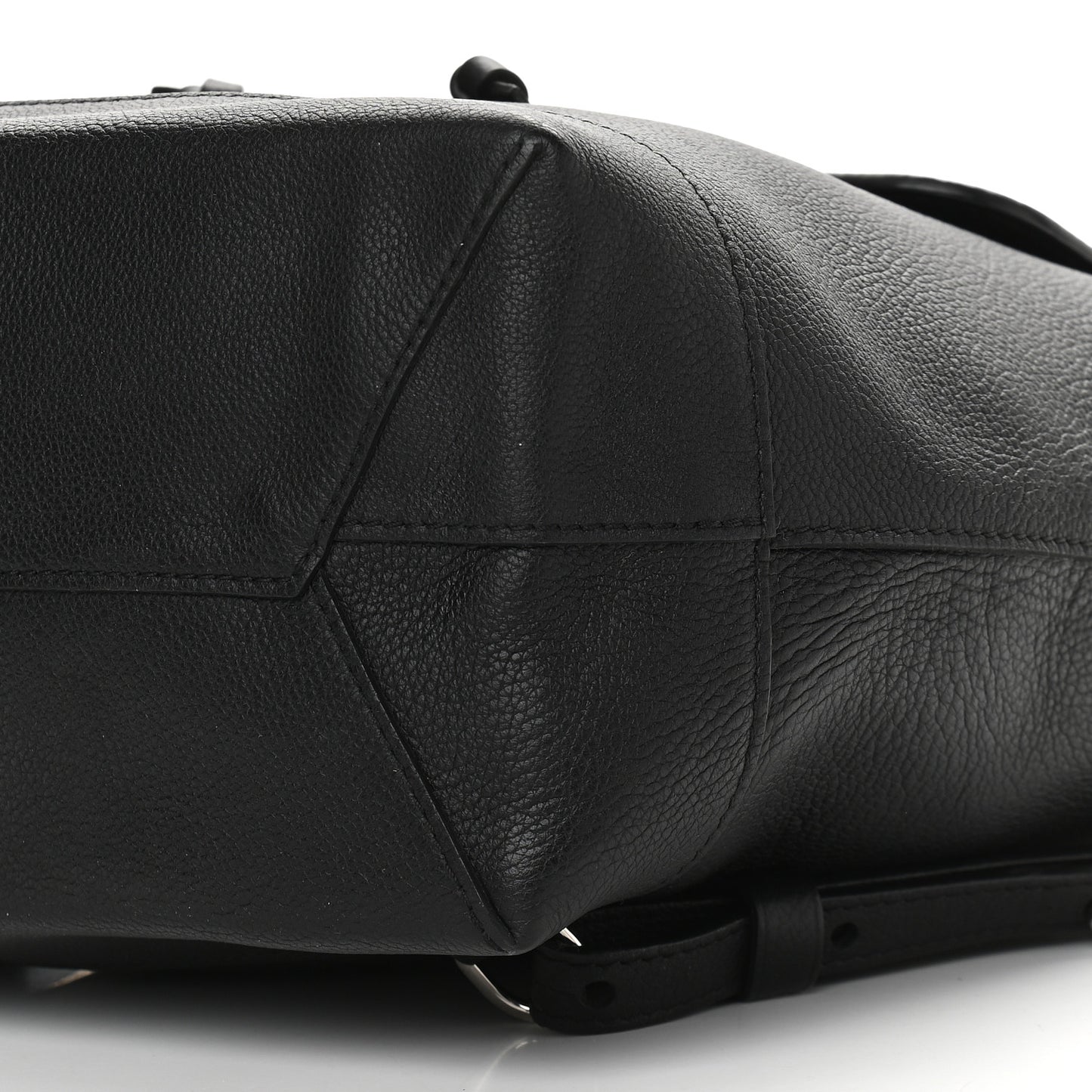 Calfskin Lockme Backpack Black