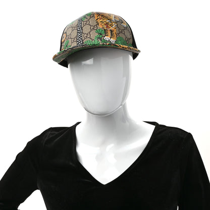Gucci GG Supreme Monogram Bengal Print Baseball Hat 58 Beige Yard 4 of 9