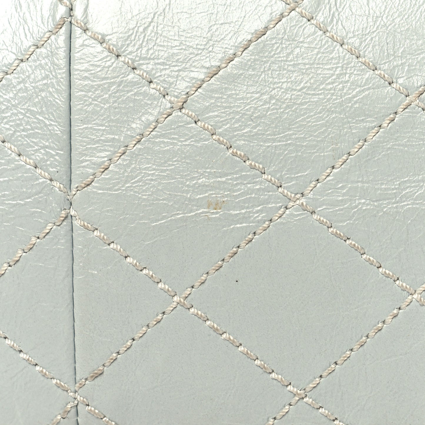 Glazed Calfskin Quilted Surpique 2.55 Reissue Flap Light Blue