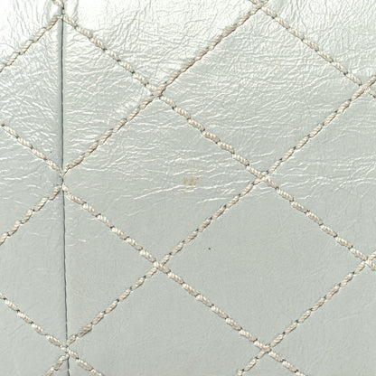 Chanel Glazed Calfskin Quilted Surpique 2.55 Reissue Flap Light Blue 11 of 12