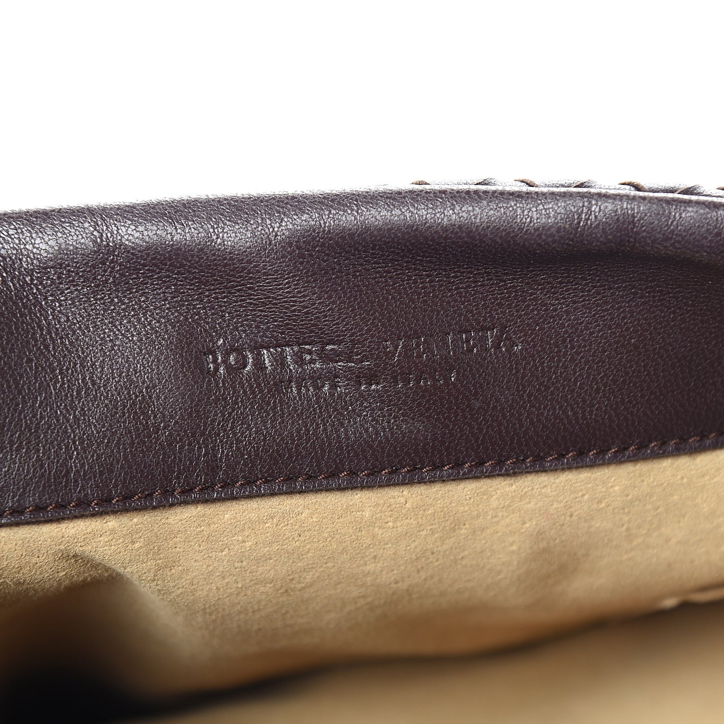 Nappa Intrecciato Flap Shoulder Bag Ebano