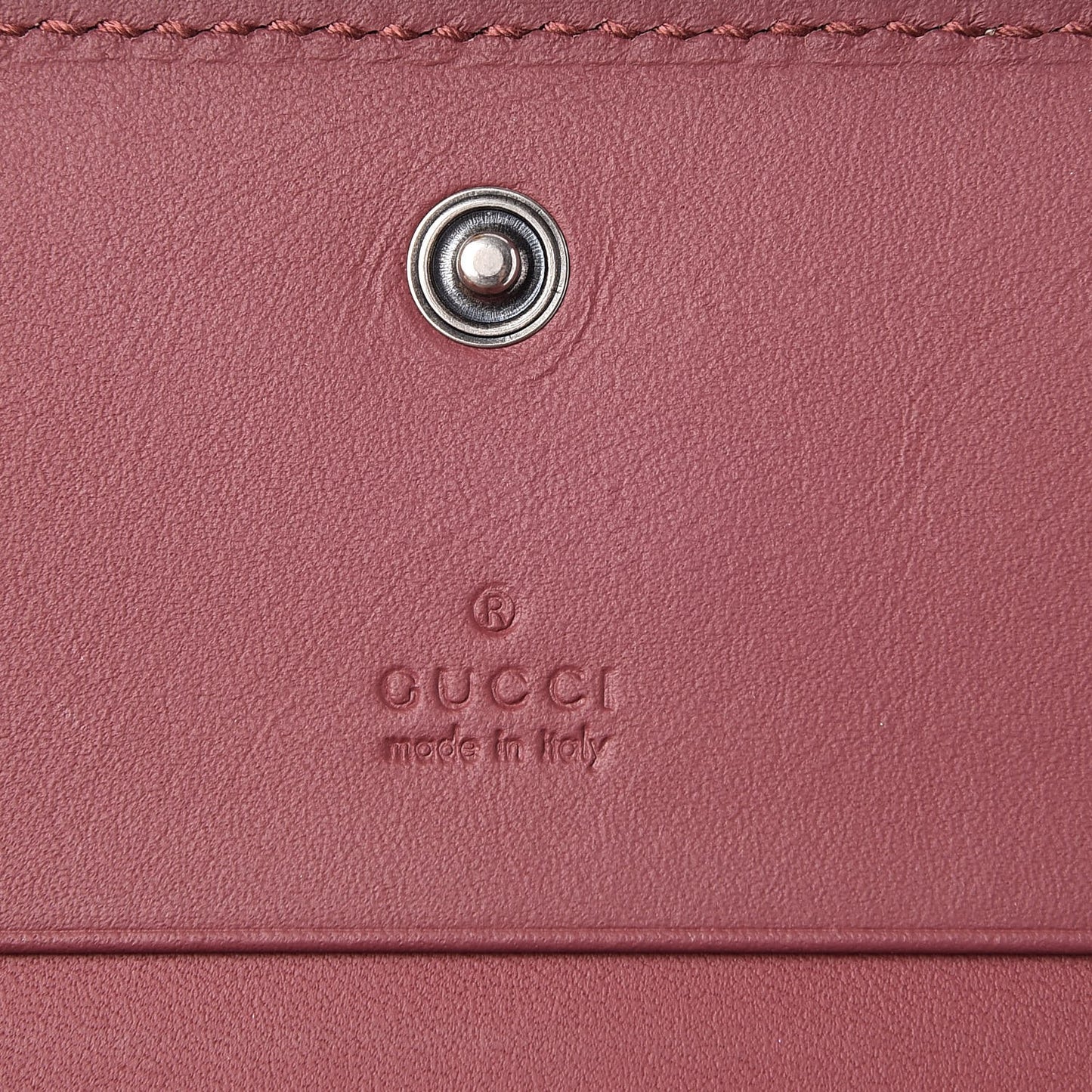 GG Supreme Monogram Blooms Card Case Beige Multicolor Dry Rose