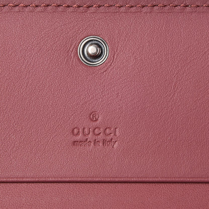 Gucci GG Supreme Monogram Blooms Card Case Beige Multicolor Dry Rose 6 of 7