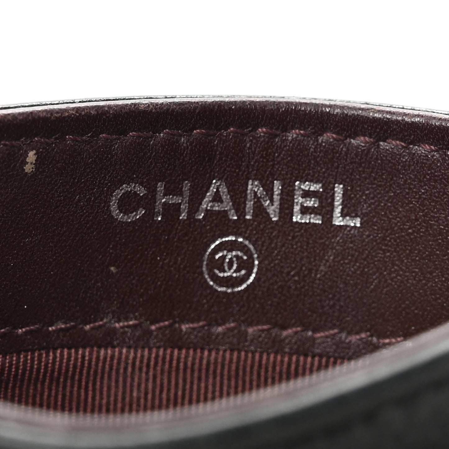 Caviar Quilted Card Holder Black