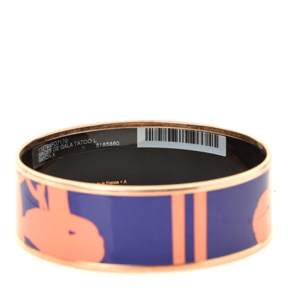 Hermes Enamel Printed Brides De Gala Tattoo Wide Bracelet 70 Rayon 3 of 4