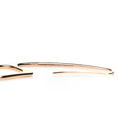 Hermes 18K Rose Gold Chaine D'Ancre Punk Earrings 3 of 4