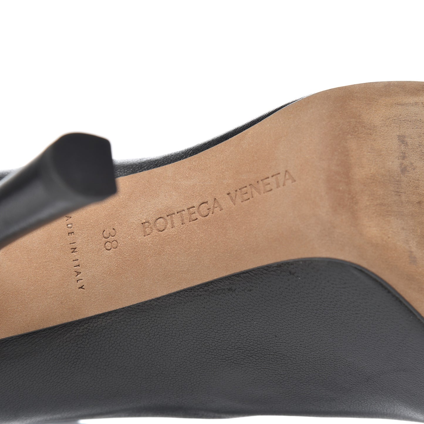 Nappa Platform Square Toe Ankle Boots 38 Black