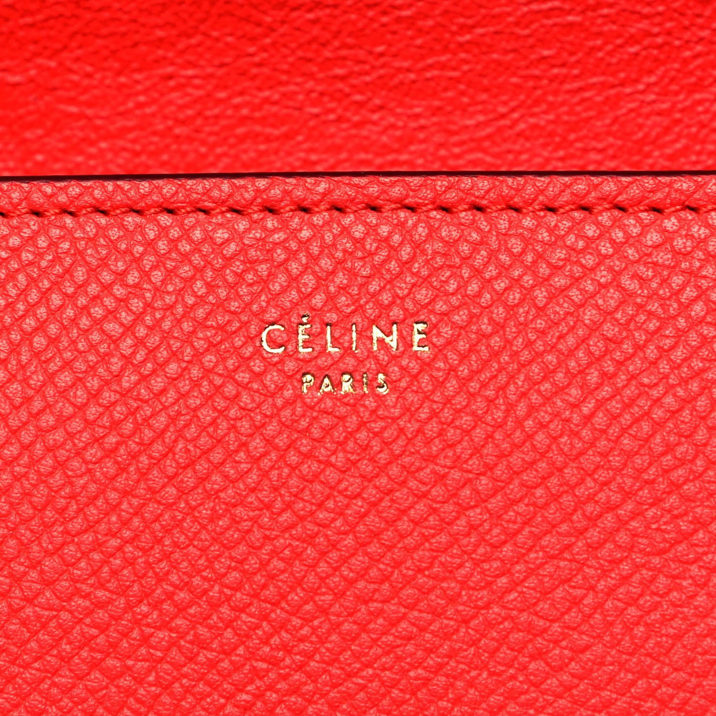 Baby Grained Calfskin Medium Symmetrical Bag Vermillion