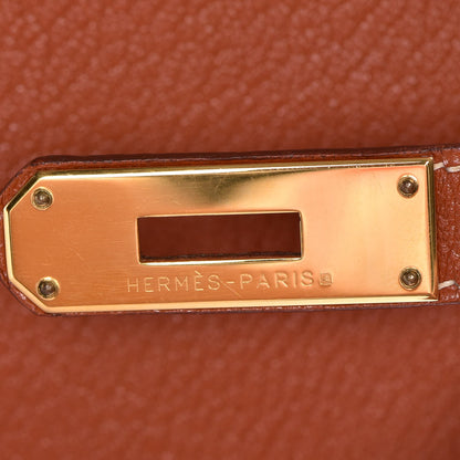Hermes Chevre De Coromandel Kelly Sellier 32 Brique 10 of 31